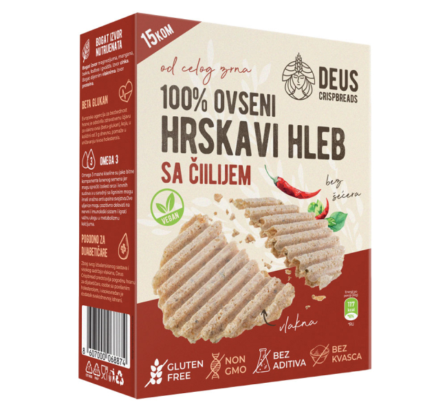Ovseni hrskavi hlepčići sa čilijem